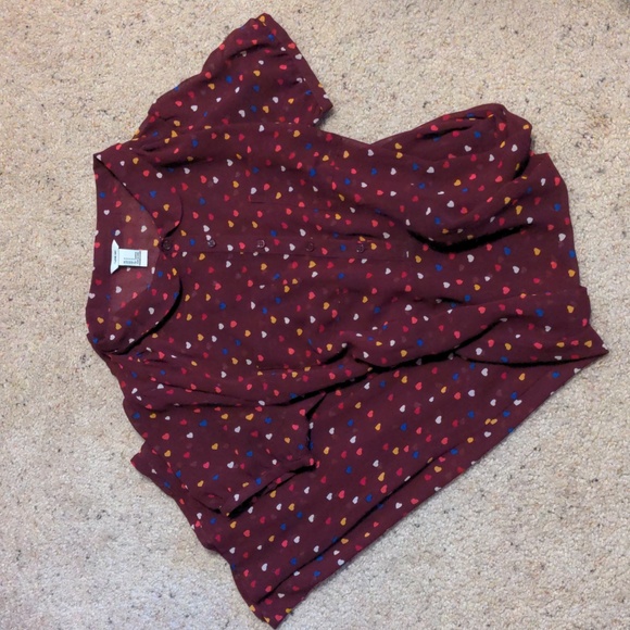 Sheer Heart Print Dress - Picture 1 of 7